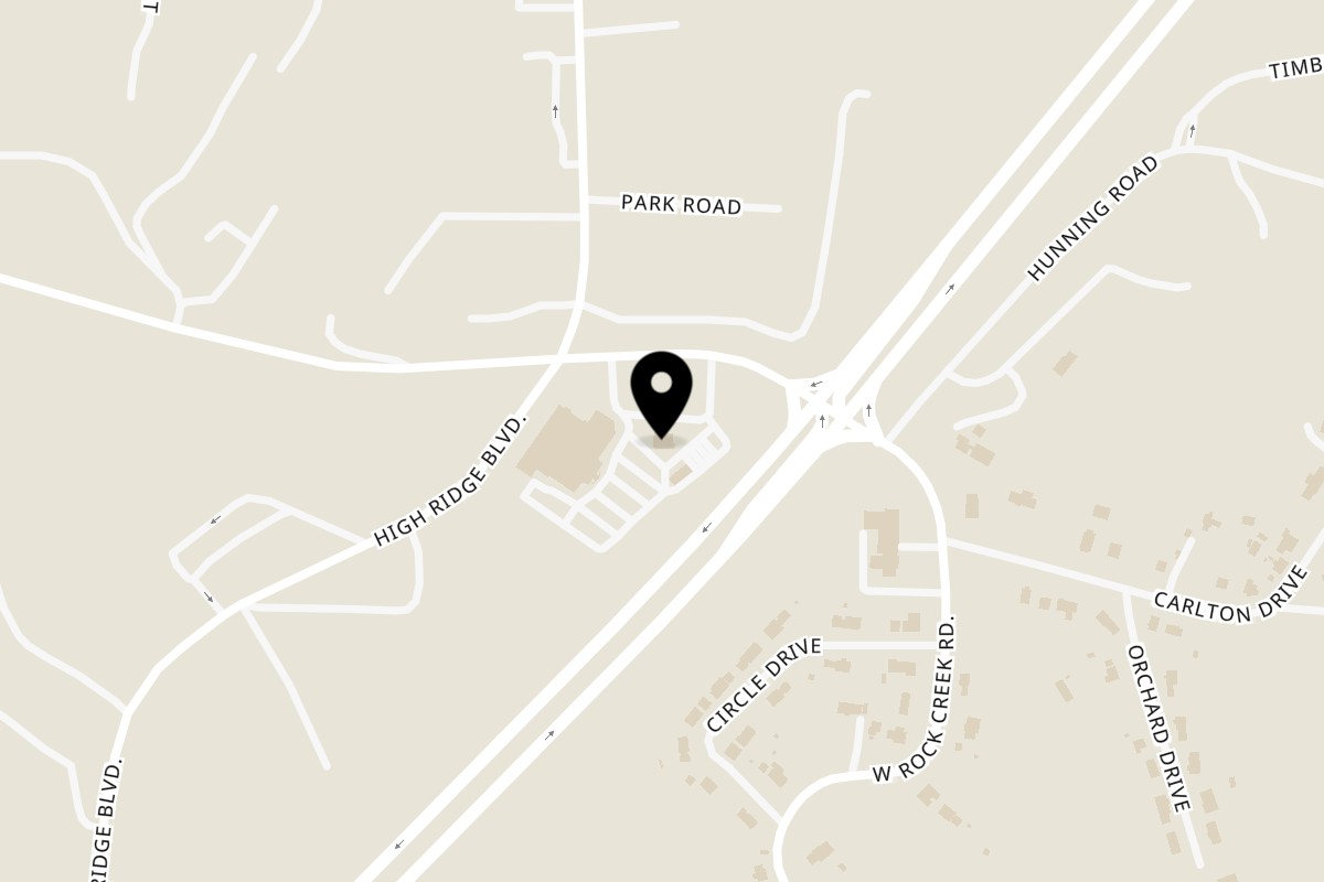 Map showing the location of La Casona Mexican Restaurant on 5660 Missouri PP in High Ridge